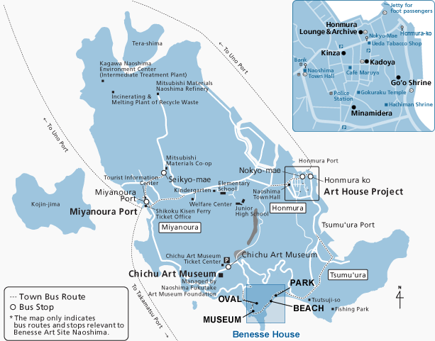 map of Naoshima